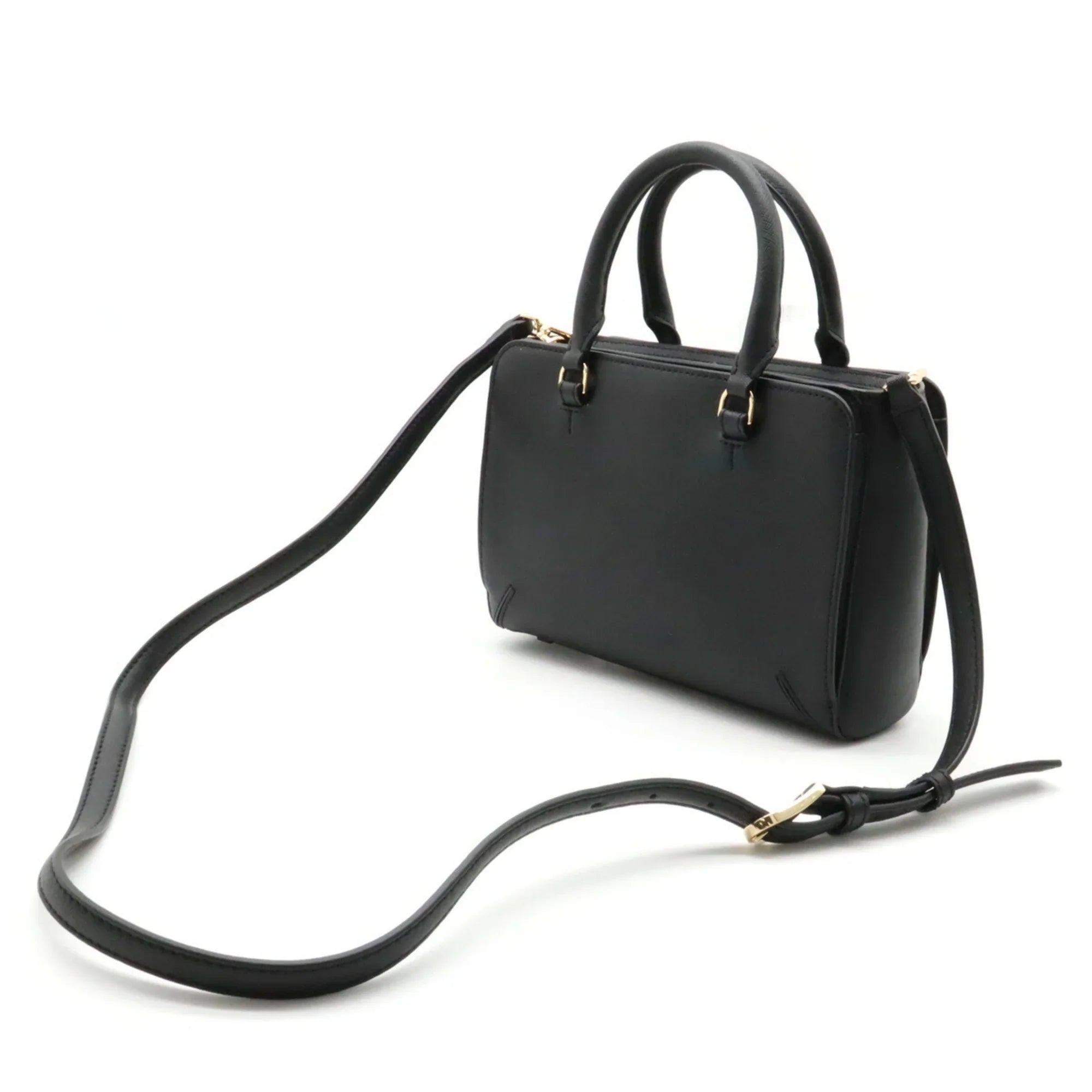 (Like Tory Black Pre-Owned Shoulder Bag New) Handbag Leather Burch BURCH TORY