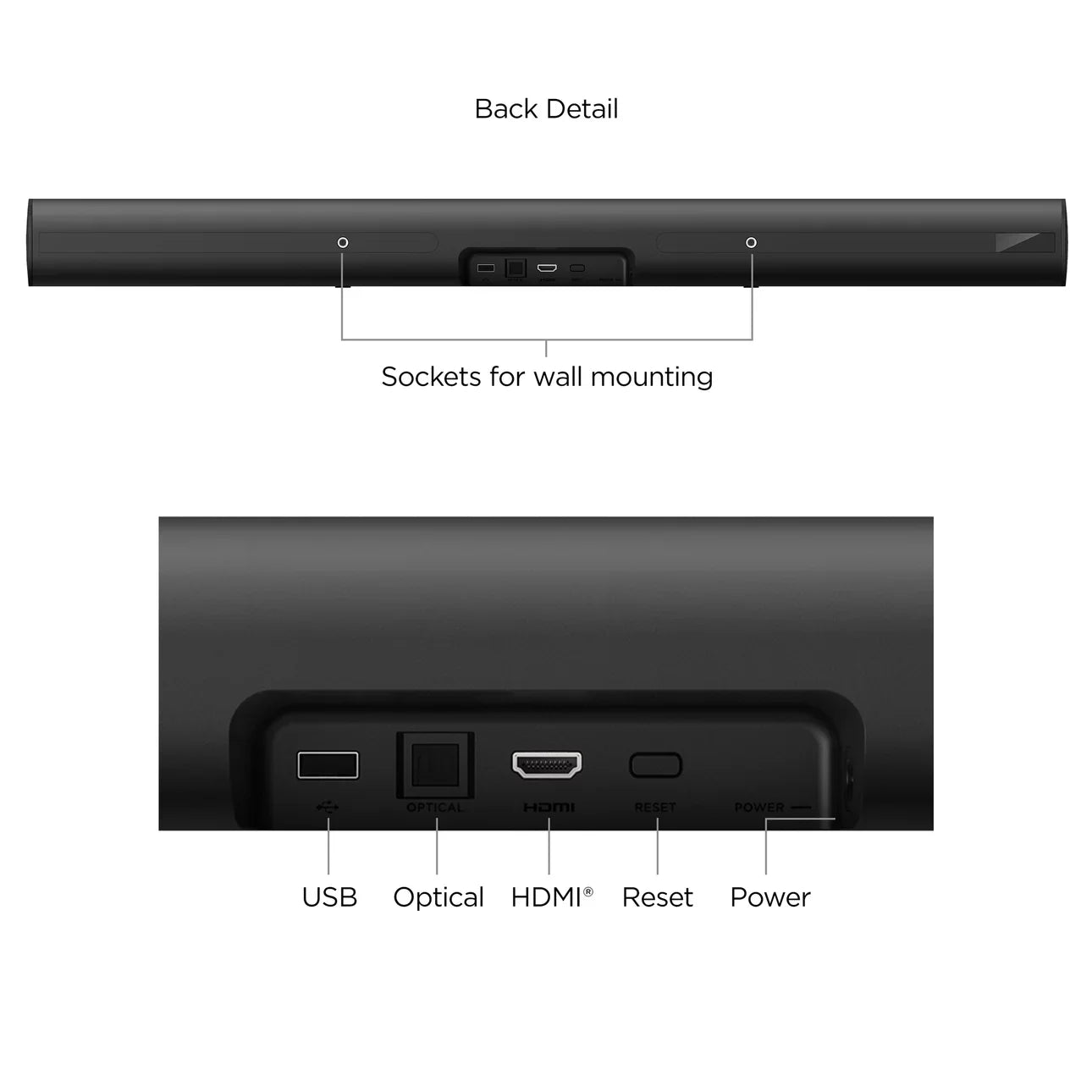 Smart Media 4K built-in onn Roku Player Soundbar Streaming with