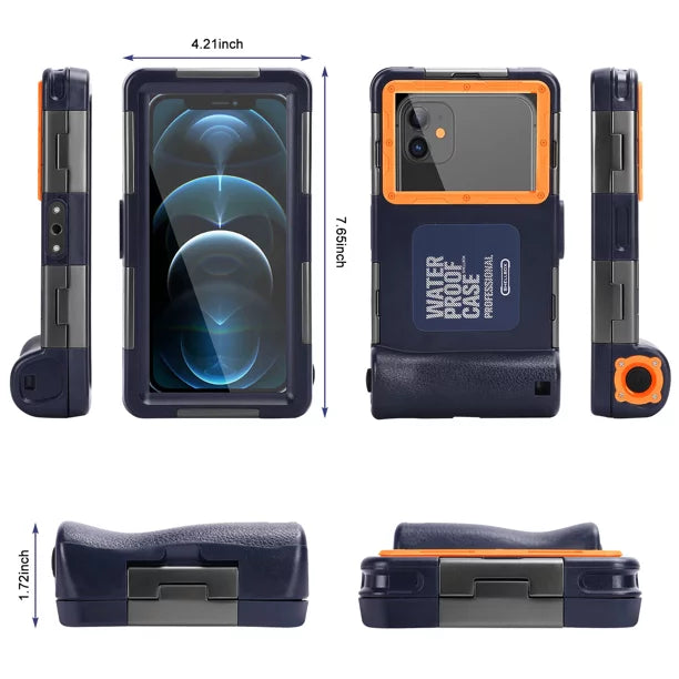 And 9 Mi Snorkeling to 6.9 for Inch Professional Housing Lanyard Up Xiaomi Phones all Protective Waterproof Swimming [15m/50ft] Diving with UrbanX LCD Video Underwater Surfing Case Photo