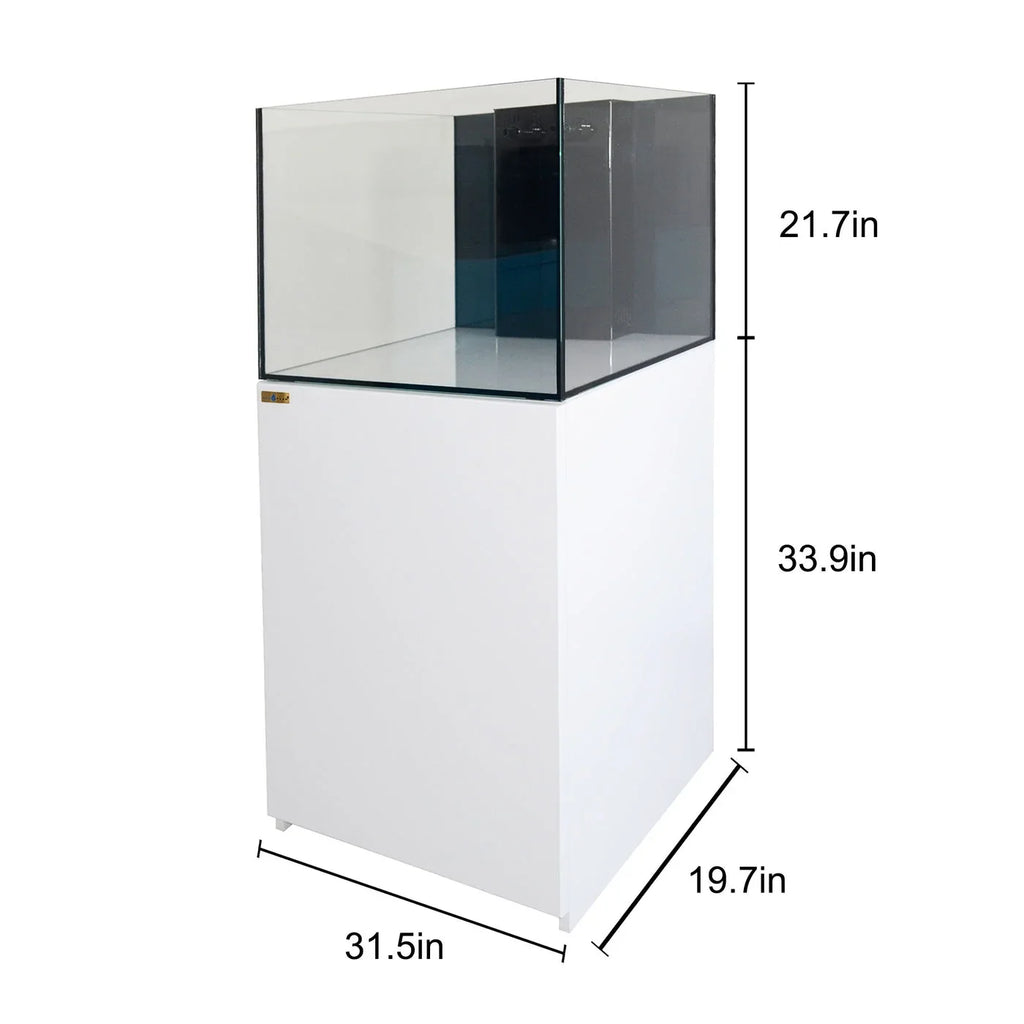 Gallon Clear Built All with Ultra AquaDream White Glass Tank Reef and Sump Coral in Aquarium 90 All-In-One