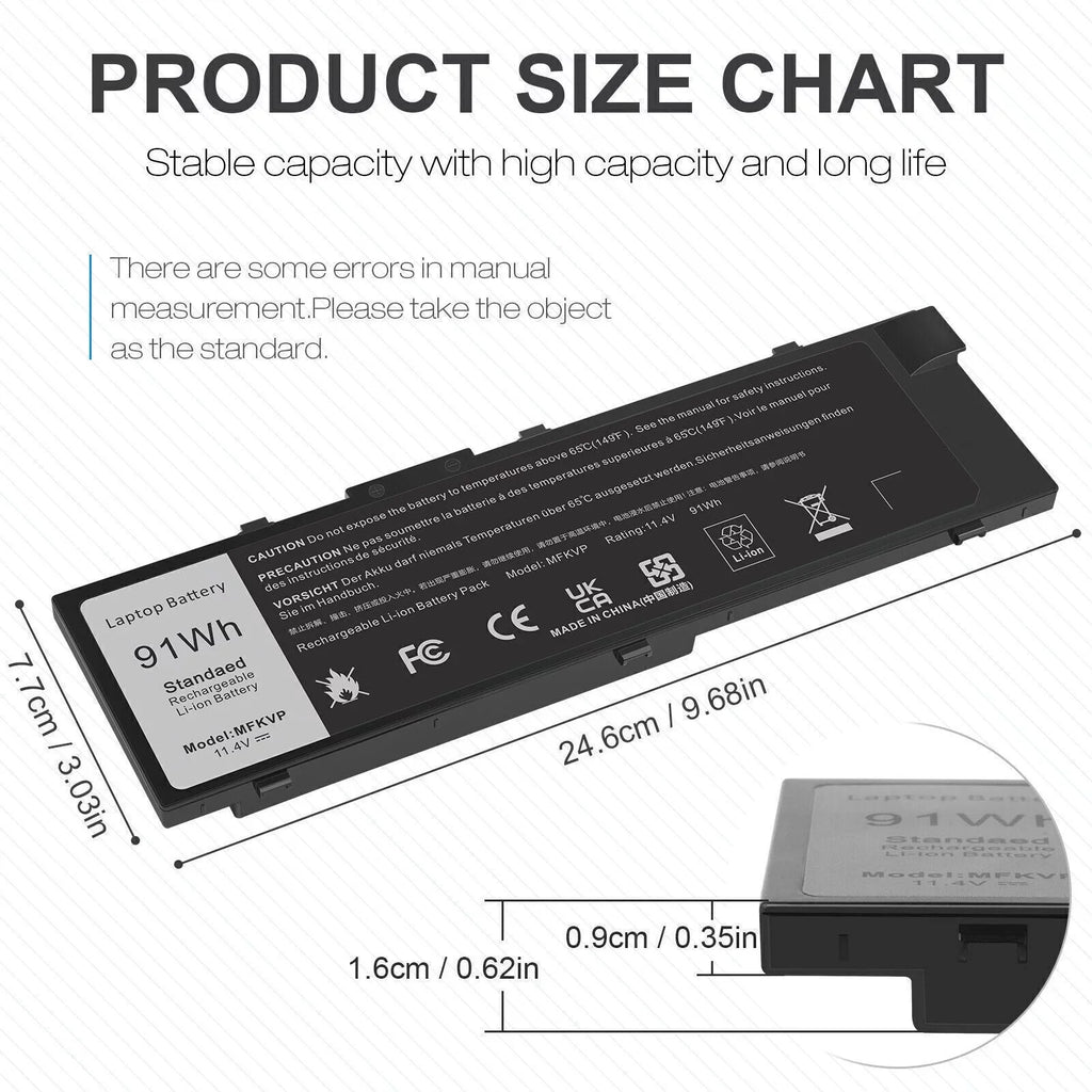 M28DH Battery 7720 7520 T05W1 Precision 7510 M7710 Dell 0FNY7 For M7510 M28DH,T05W1