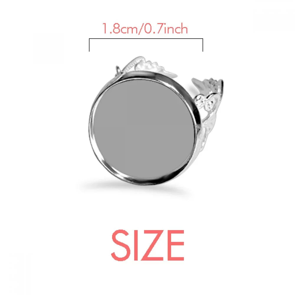 Adjustable Picture Sea Ring Love Ocean Beach Wedding Sand Engagement