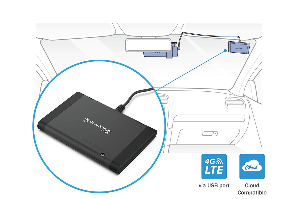 External CM100 BlackVue LTE | 4G BlackVue Cloud and | Connectivity for DR900X LTE DR750X Module Dashcam.
