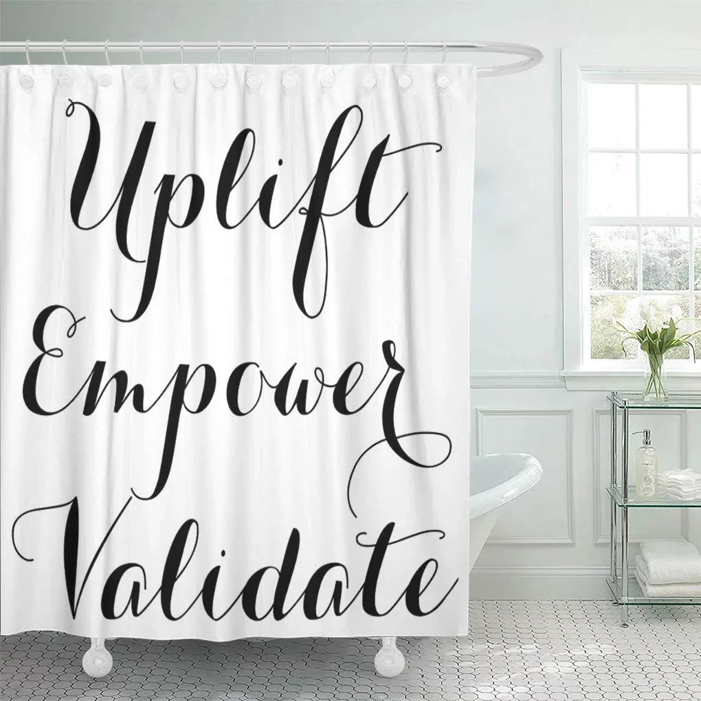 Presenter Marketing Curtain SUTTOM 60x72 Shower Catalog Purse Mascara Uplift Younique Empower Makeup inch
