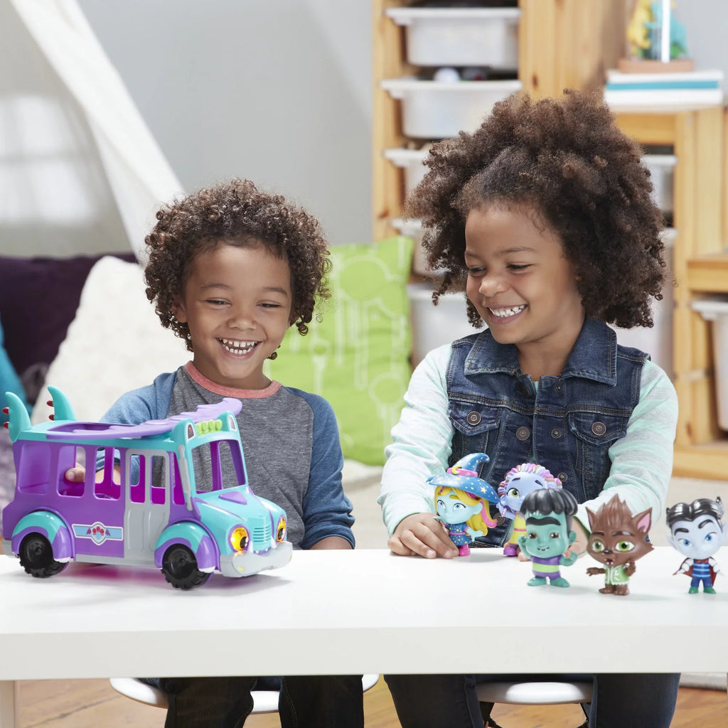 Lights, and Music 3 Super and Bus Toy Monster GrrBus Up Sounds, Ages Monsters Netflix with