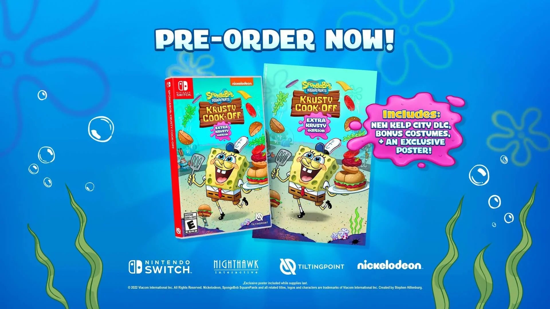Krusty Nighthawk SpongeBob Krusty Cook-Off Edition, Switch, Interactive, Nintendo Extra 812303018978