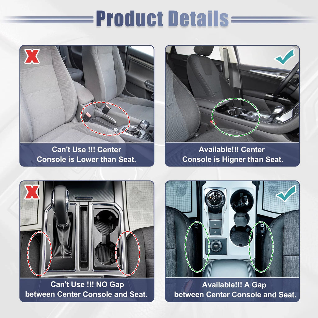 Organizer Pocket Gap Filler Box Seat Car Side Seat Car Console Brown Storage Multi-function 2pcs