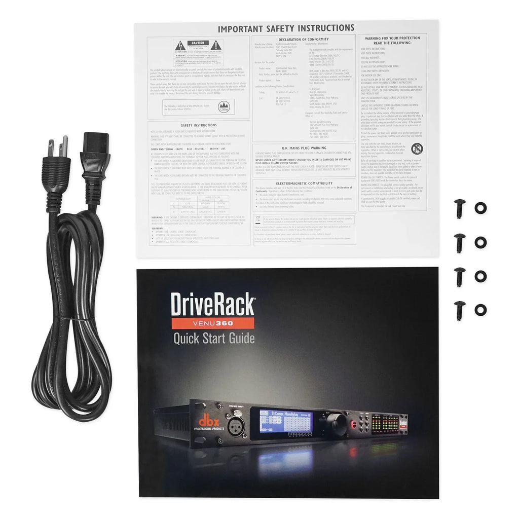 360 DriveRack VENUE360 3x6 Sound Processor VENU Speaker PA System+APP DBX