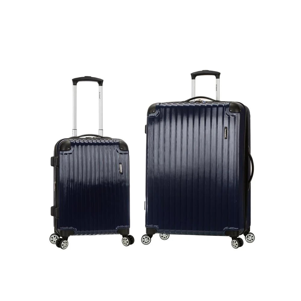Rockland Set Spinner Expandable 2-Piece Hardside Santorini F235 Luggage Polycarbonate
