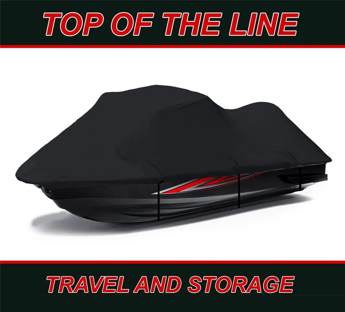 1993 Deluxe Jet JetSki Ski Cover DENIER 1992 GTX Sea-Doo Doo 1994 600 BLACK Cover Compatible for PWC 1995 Sea