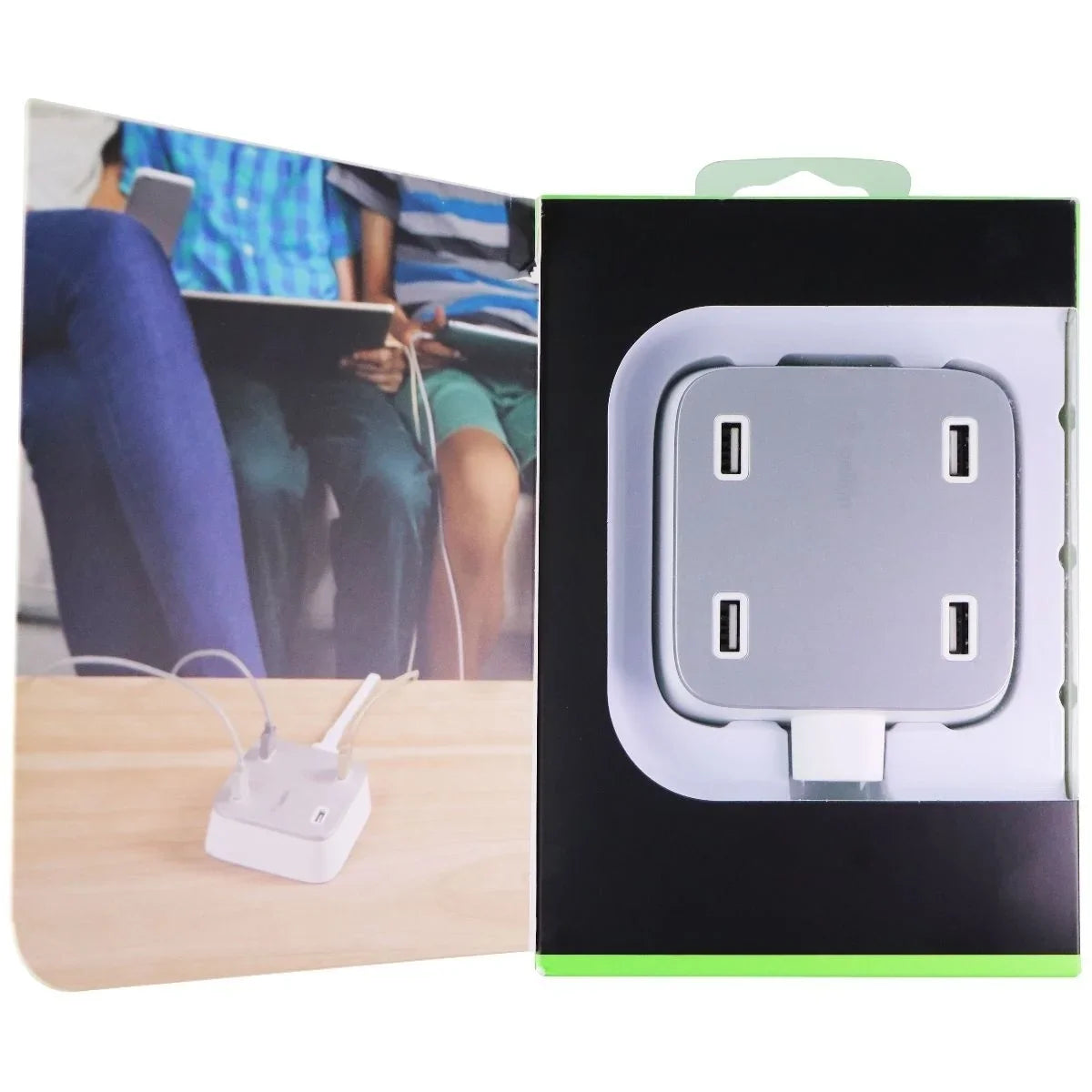 Wall-Mountable Rockstar Family Belkin Station 4-Port Charging USB Desktop
