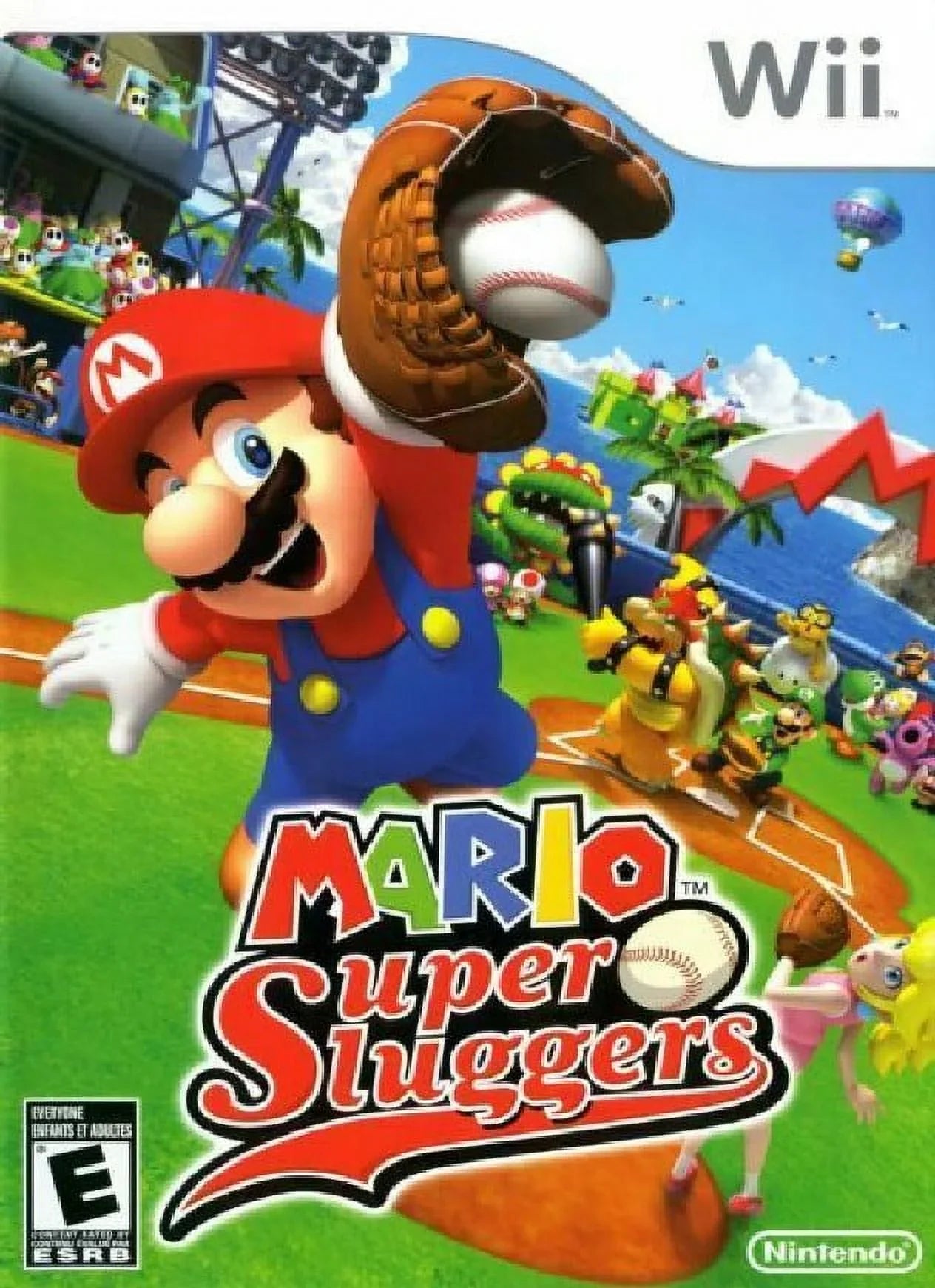 (Refurbished) (Nintendo 2008) Game Baseball Sluggers Super Mario Wii, Restored