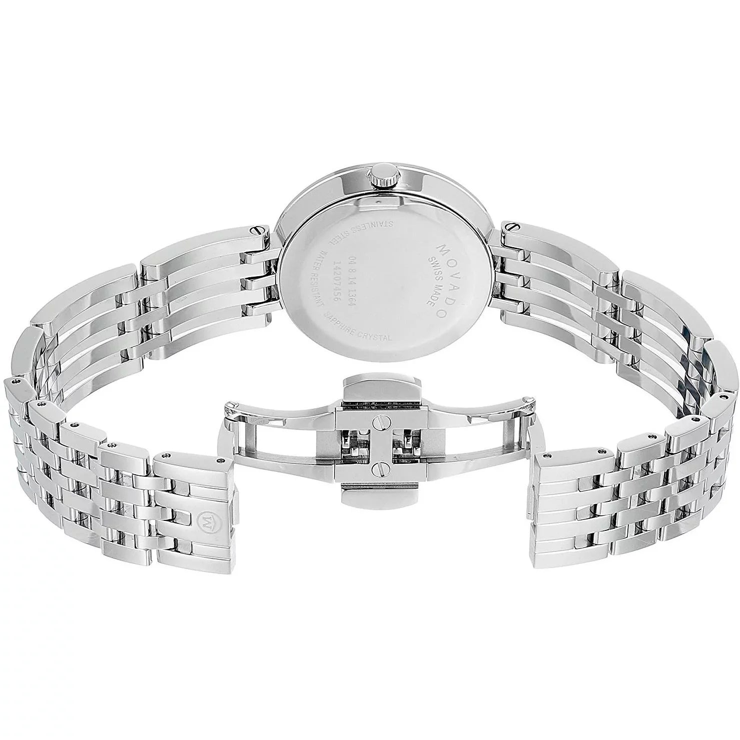 Steel Movado Stainless Ladies Watch 0607051