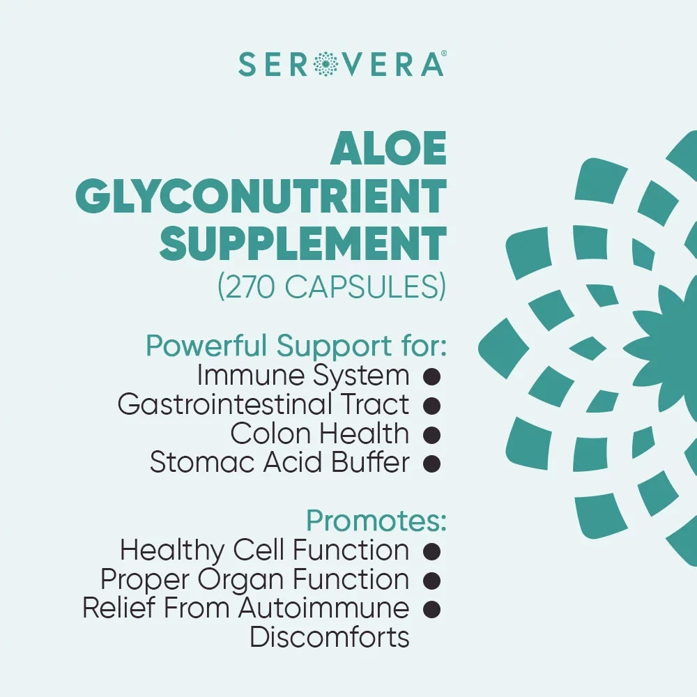 Veggie Months Support L-Glutamine-270 for 500-Immune 3 Free- Modulator Caps-Gluten Up with Supplement Supply System Health-Immune to Colon AMP Serovera