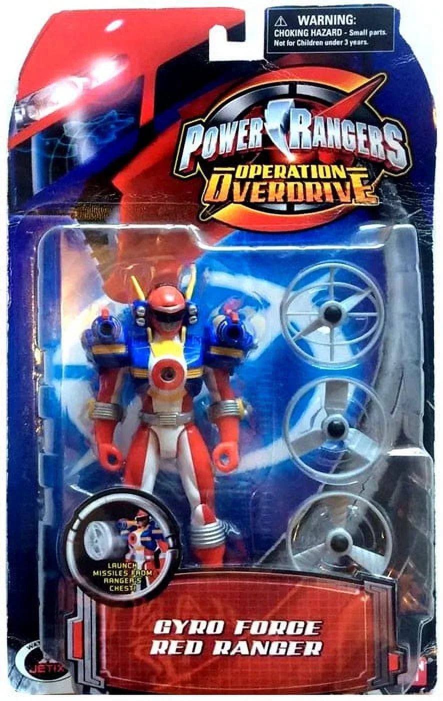 Force Overdrive Rangers Figure Gyro Ranger Action Red Operation Power