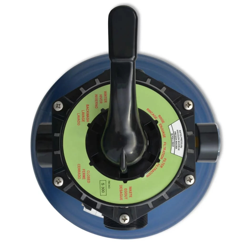 Valve with Filter 18 Blue Position Pool Tomshoo inch Sand 6