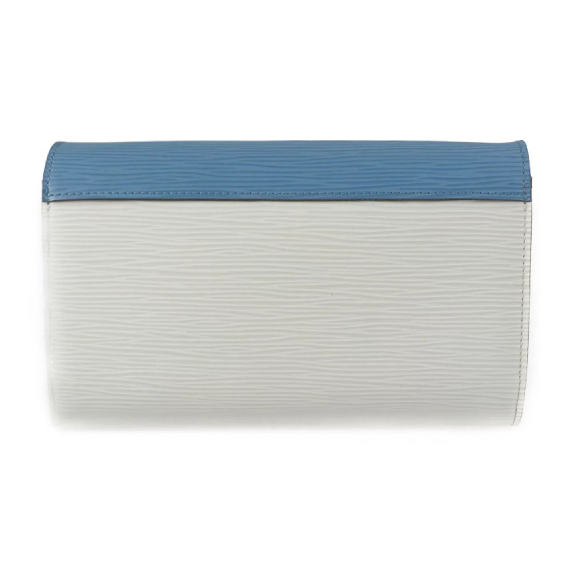 Long Leather Mask Hardware Chain Bag (Good) Multicolor White Epi LOUIS Wallet M60795 Tribal Silver VUITTON Blue Pre-Owned Series Vuitton Shoulder Louis