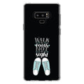 TPU Acrylic Hybrid Shockproof Screen Galaxy Not Walk for 9 By Back, Glass DistinctInk Samsung Sign Bumper, By Clear - Case - Tempered - Note Sneakers Faith Protector