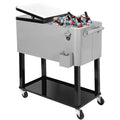 Outdoor Bar Chest Home for 80 Grey Patio Quart Ice Cooler Qt Aesthetics Rolling Beverage