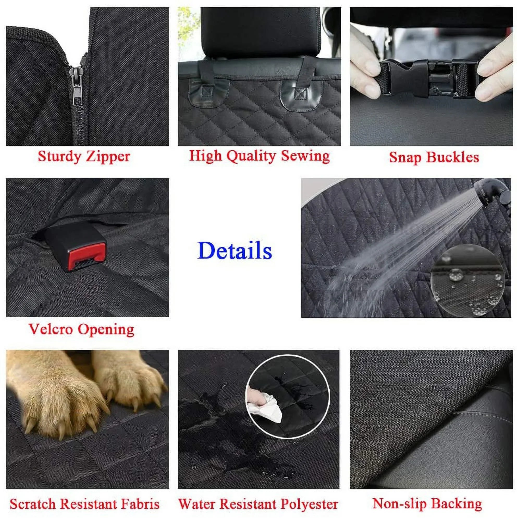Dog Dog Protection Window, Trucks Dog Hammock Waterproof with Cars Back Mesh Dogs Covers Car SUVs Seat for Cover Seat, Car Scratchproof Cover &