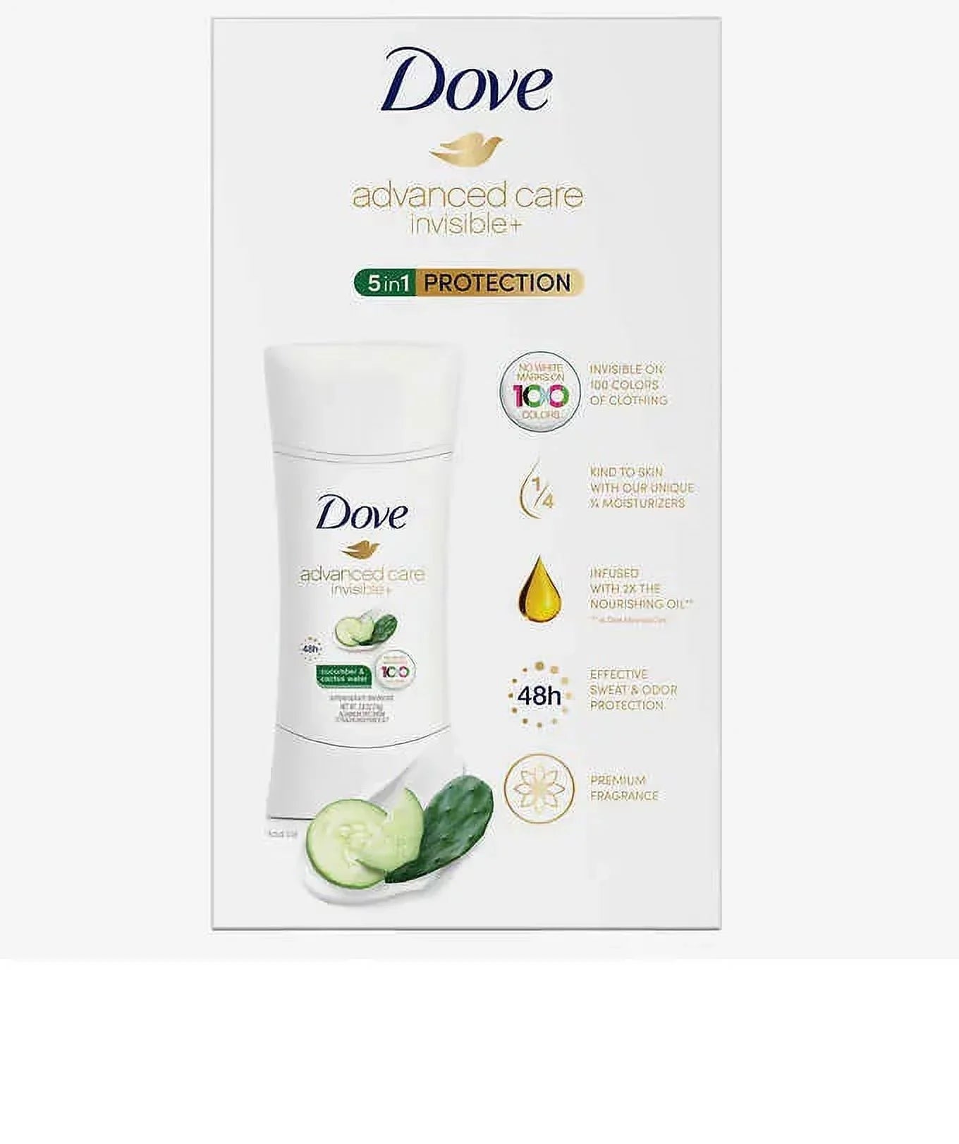Cactus 10.4 Total 1 & 4 in - 5 2.6 Oz. Pack Cucumber each, Dove of Protection. - Oz. care water - Advanced invisible
