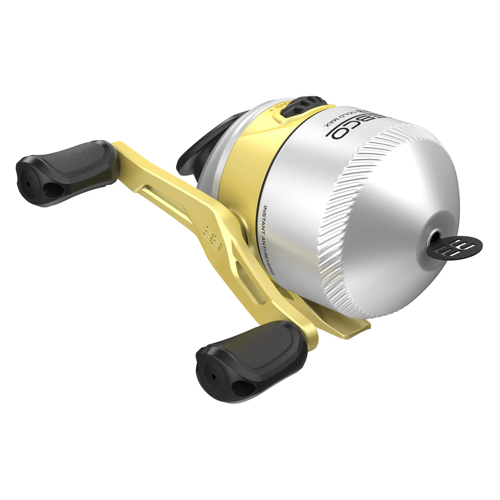 Frame Graphite 2.6:1 and Drag, Powerful Fishing Zebco Reel, Spincast Ratio with Smooth 2+1 and MAX Gear Bearings a Lightweight Silver/Gold Dial-Adjustable a and Gold Anti-Reverse, MicroFine 33 Instant