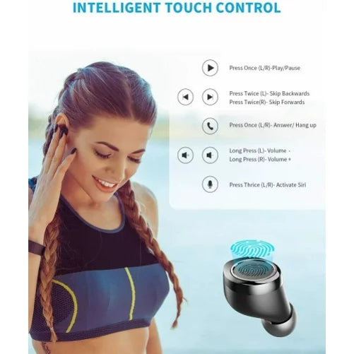 Edge (2020) XD DreamTab Motorola Moto Charging Mic Earbuds HD8, 7.1 Nokia One NABI 10.1" 3.1, Razr Headphones E 5G, TWS (2019), (2020), - Earphones for (2021) Wireless M1J w Stereo True - Case