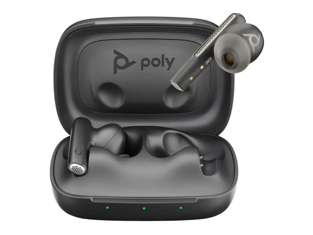 220757-01 Black Stereo Wireless - In-ear - - - Carbon 60 - 98.4 - ft Earset Free Binaural Voyager Plantronics Bluetooth - - Teams Canceling True Noise