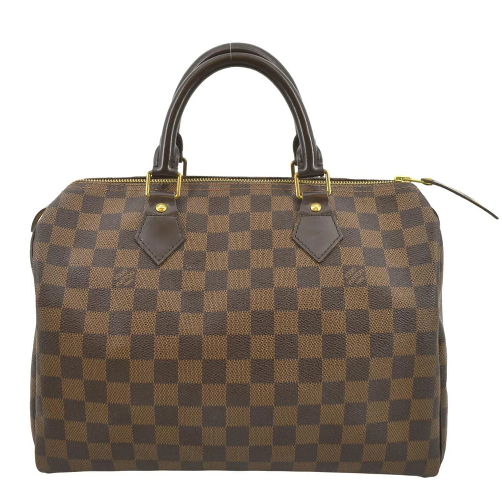 Ebene Pre-owned Brown VUITTON 25 Damier Speedy LOUIS Bag Satchel