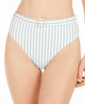 Bikini WeWoreWhat Small JADEITE Swim Bottom, Emily Striped US High-Waist