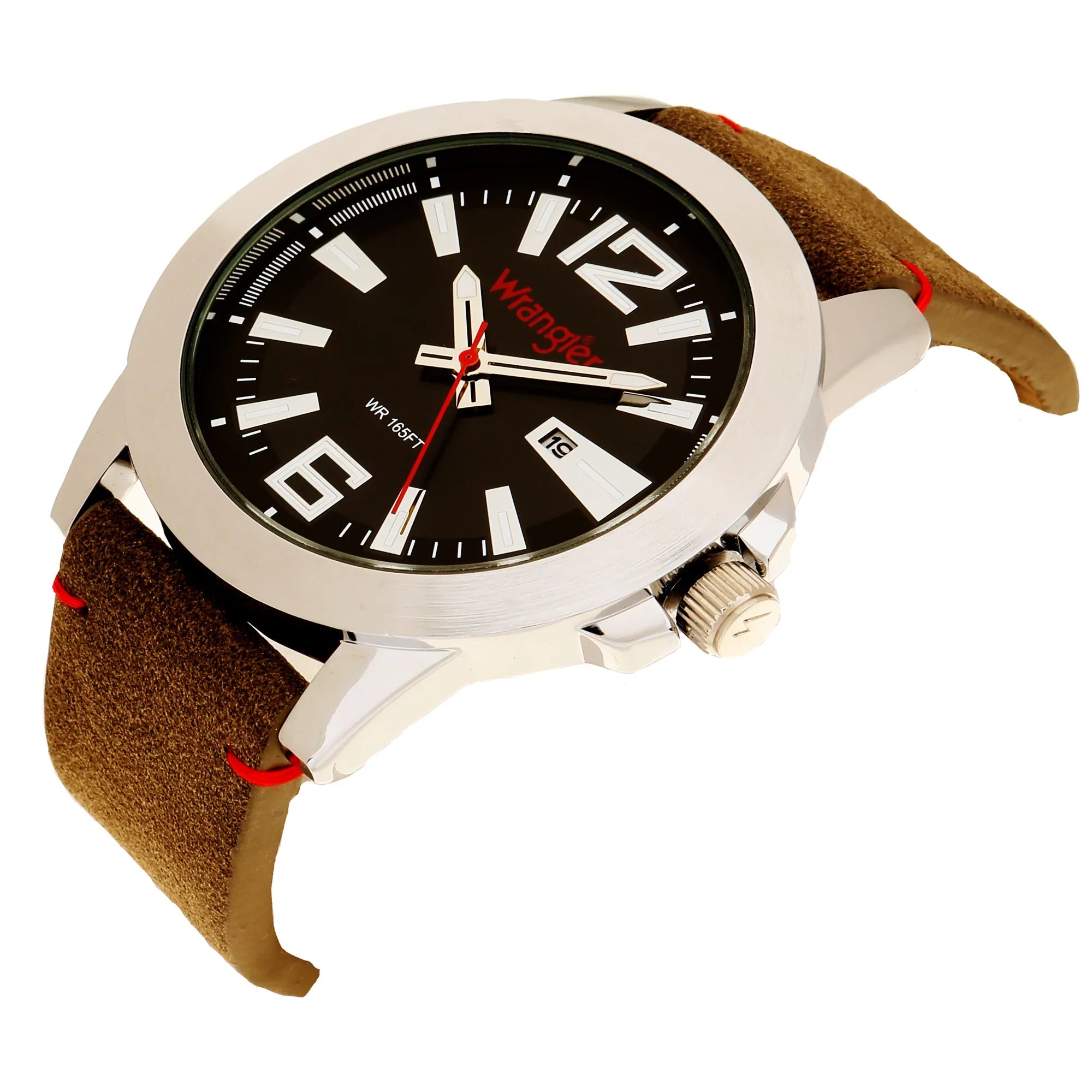 Strap Watch Black Beige Wrangler 48mm Dial,