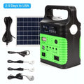 and Charger Power Camp Power with Generator with Solar System Back-up Battery Flashlights, Lamps Station Panel, USB 10W Solar Portable Electric Outdoor Home Emergency