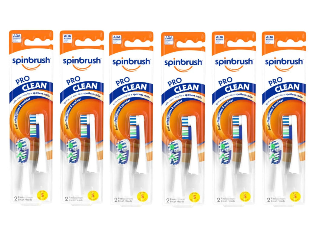 Heads Clean Pack - Brush Soft in Replacement Each & Arm Hammer Spinbrush 2 Pro 6