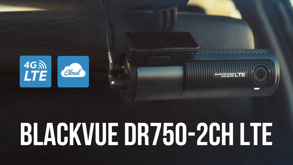 & Dual BlackVue Rear Cam DR750-2CH-LTE Front 4G-LTE Dash Lens w/ BlackVue Memory + Card Built-In 256GB