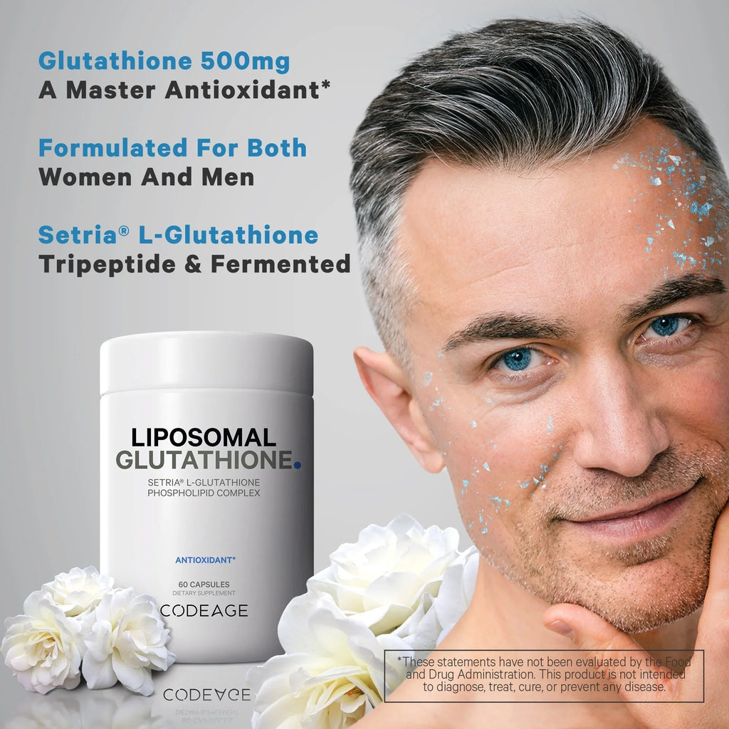 Liposomal Phospholipid 60 Codeage L Vegan, Glutathione, ct Setria® Non-GMO, Capsules, Complex, Glutathione