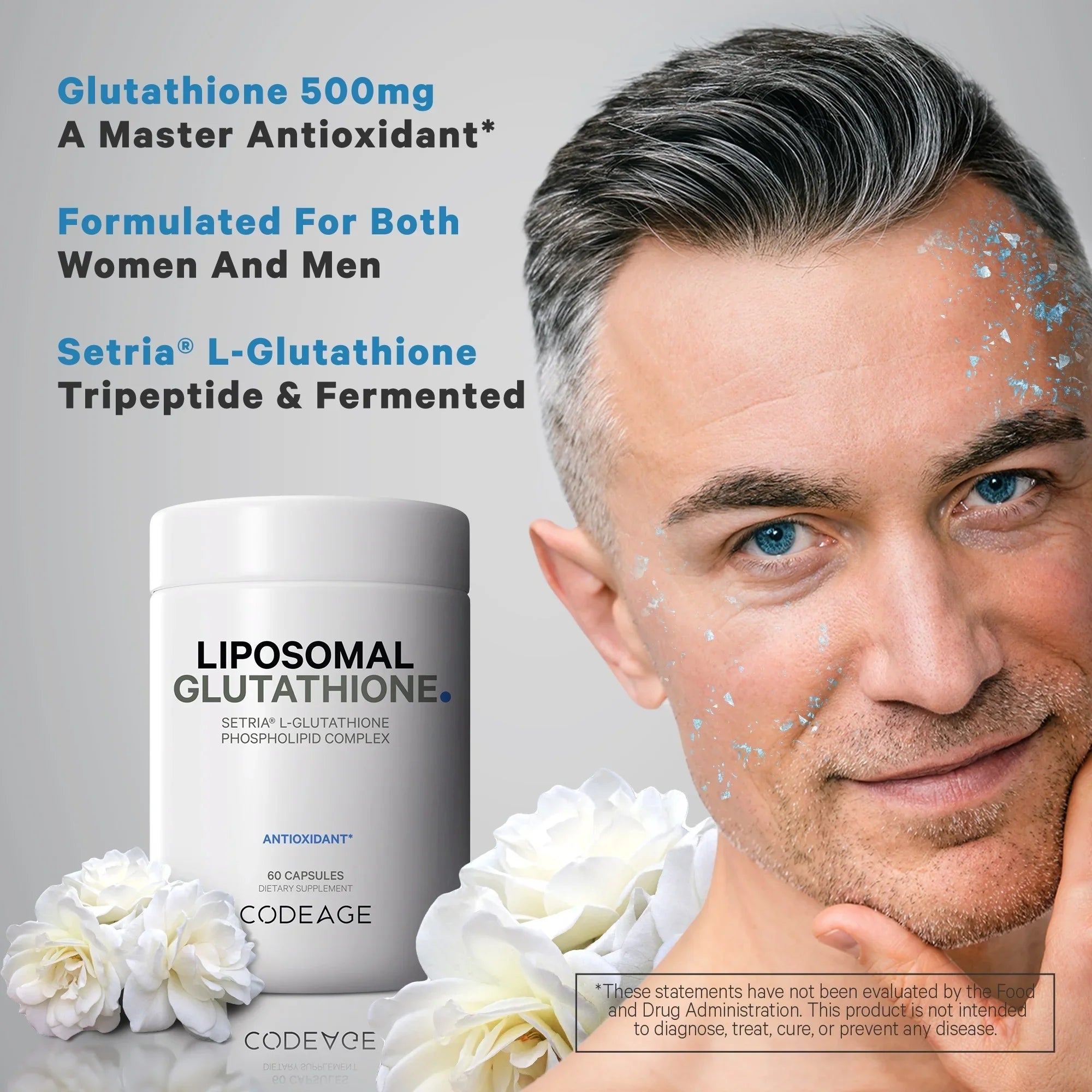 Liposomal Phospholipid 60 Codeage L Vegan, Glutathione, ct Setria® Non-GMO, Capsules, Complex, Glutathione
