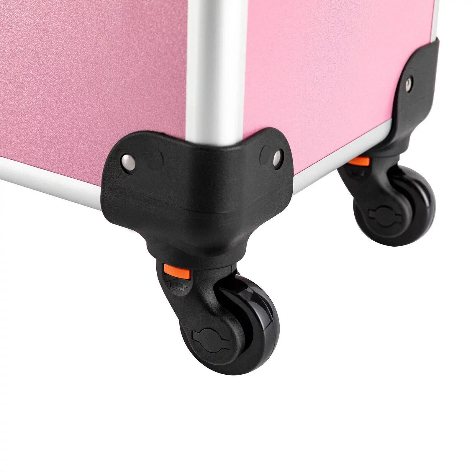 Makeup Cosmetic Trolley Large Adjustable Barber Organizer Miumaeov Personal Case Dividers for Travel Salon Care Cosmetic Professional Train Case Case Beauty Storage Rolling