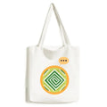 Tote Ancient Mexico Canvas Squares Bag Expression Sack Totems Green Shoulder Civilization