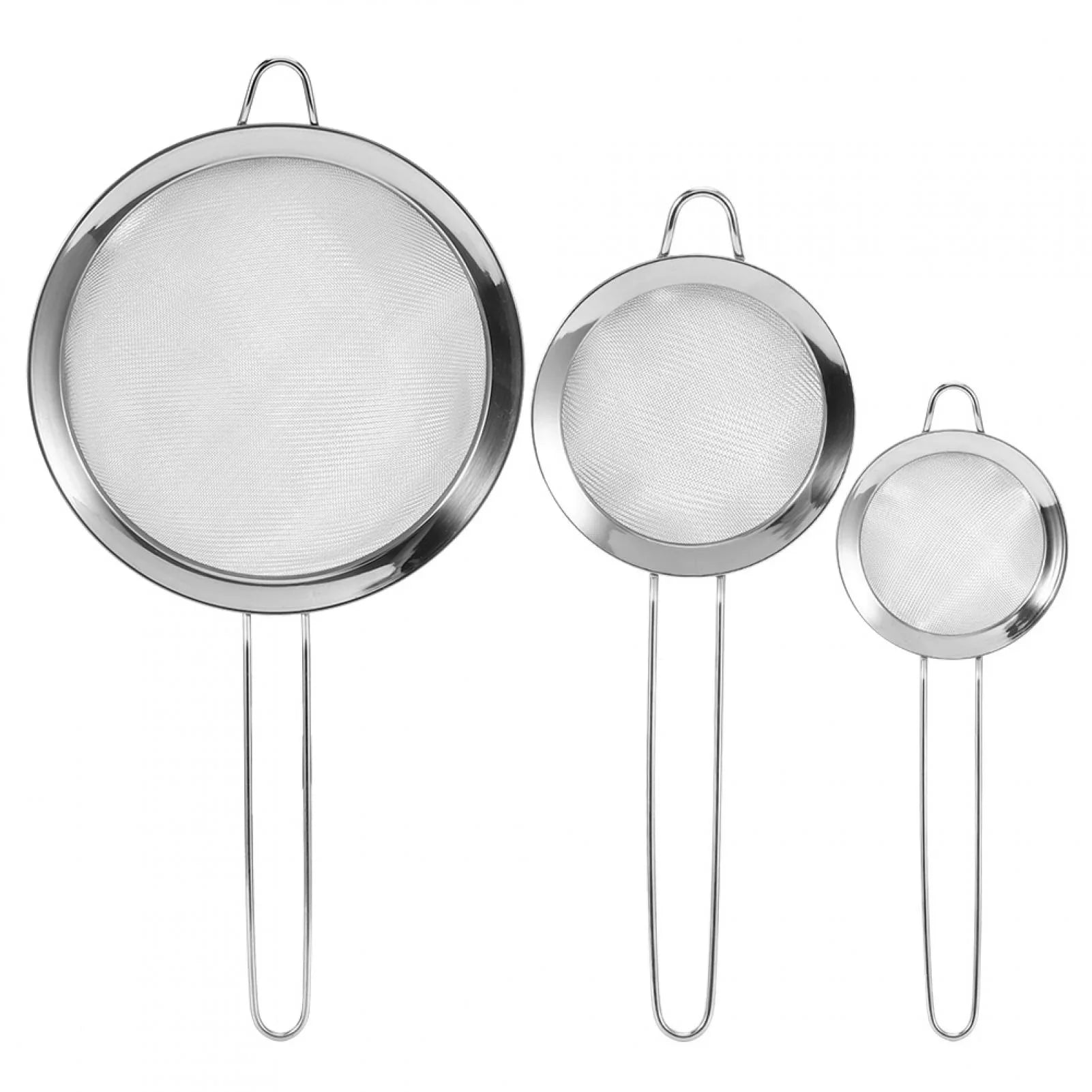 Mesh Filter Supplies Residue Steel Dekaim Kitchen Mesh Flour Filter 3Pcs Food Strainer Stainless Filter Sieve