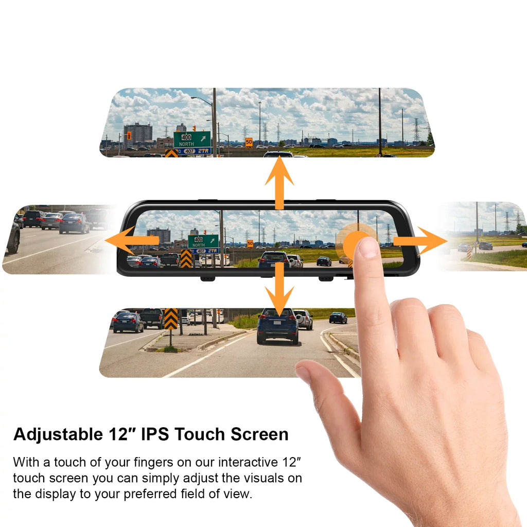 Dash Front Rexing PRO M1 and Rear 10" cam Mirror 2K