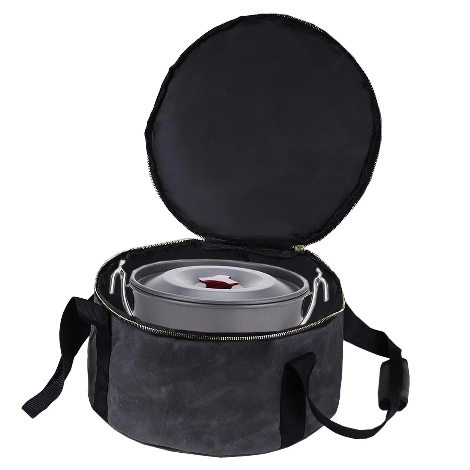 Multipurpose Bag Accessories BBQ ,Outdoor Dutch Oven ,Fishing Bag Camping - for Handbag Gray Container Cookware 12" Carry Durable Storage Activities