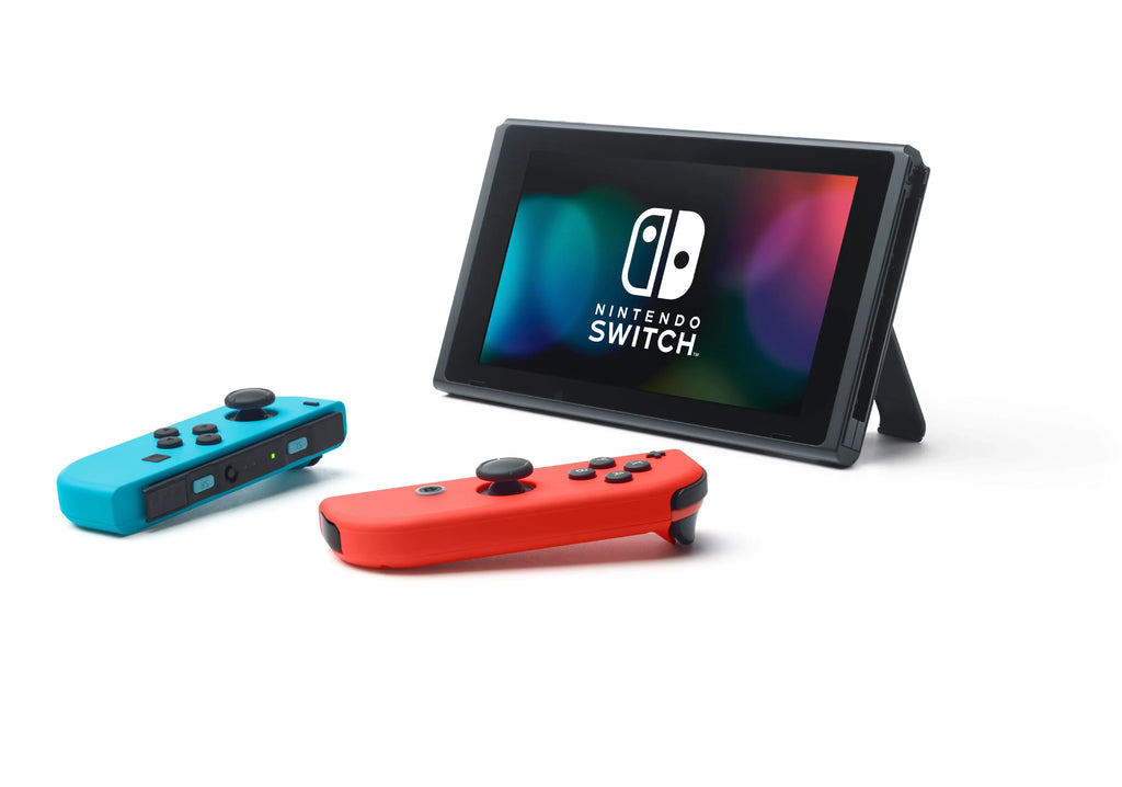 Mario Nintendo Console Switch Bundle Joy-Con Gaming Red Deluxe Neon with Kart and 8 Neon Blue