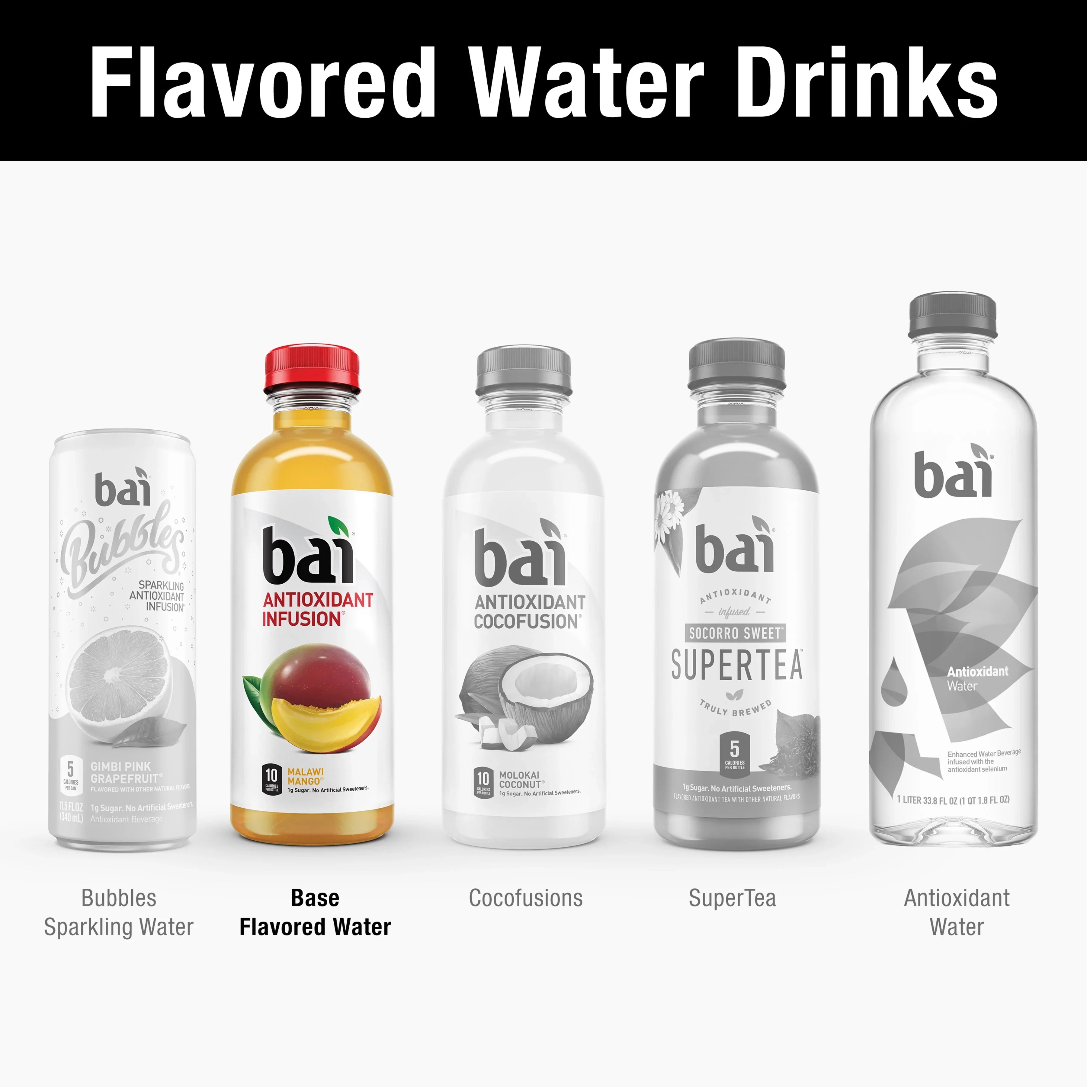 Drink, Mango, Infused Malawi Oz, Bai 12 18 Gluten-Free, Pack Antioxidant Fl Bottles