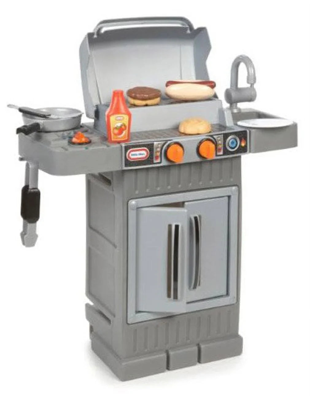 Cook Play Pretend For Toddlers Toys Grow BBQ Grill Little Tikes Boys Kids Playset, 4+ 2 8-Piece Girls 3 Ages Kitchen Gray, 'n