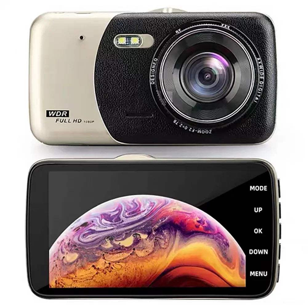 recorder recording night HD car driving rear 1080P DVR and front vision CAR double recorder
