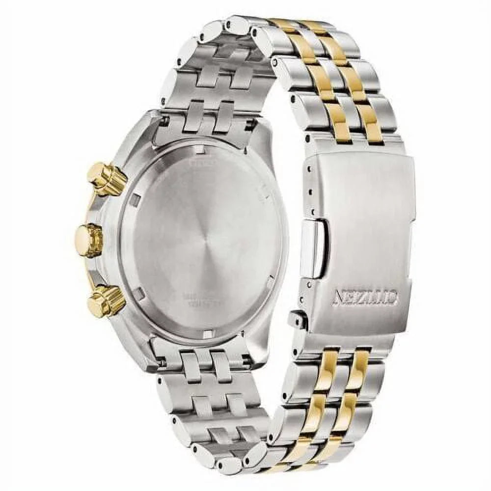 Sport Luxury Citizen Steel Quartz Perpetual Men's Watch Chronograph Stainless Eco-Drive