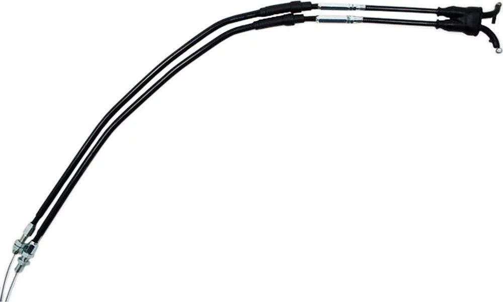 Throttle Set Pro Cable 04-0259 - Motion Black Vinyl Push/Pull -