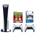 Sony 6 Playstation Rings With 5 FPS and Controller, Far Grip Console Cry Bundle with Kit Disc Extra Precision White Surge Aiming Version
