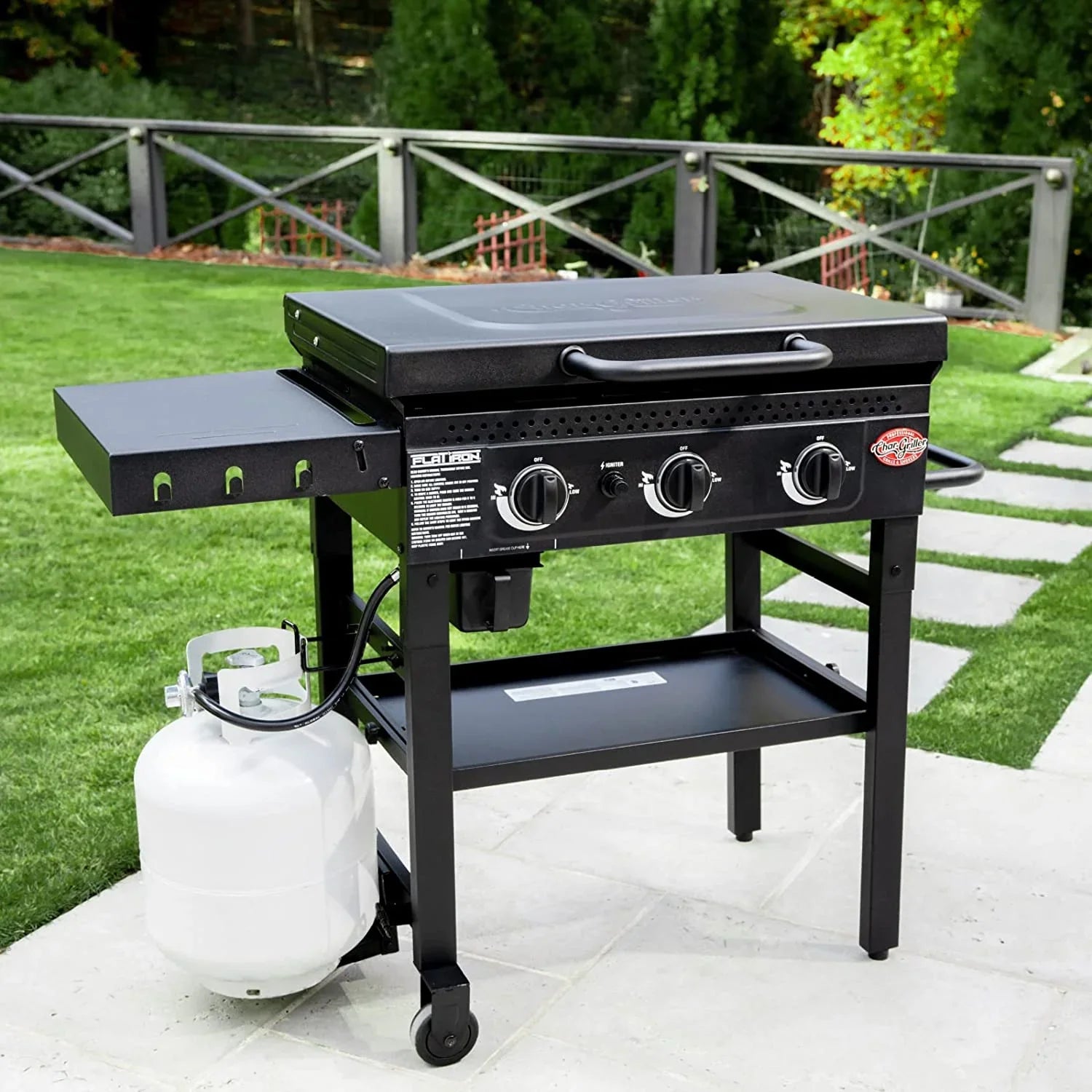 Iron Burner Griddle Char-Griller 3 Flat