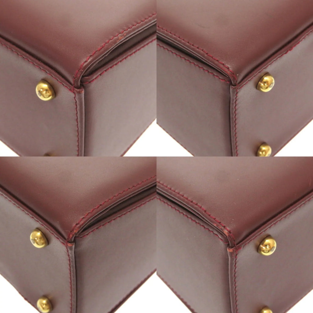 red Pre-Owned leather bordeaux Cartier handbag must (Good) line